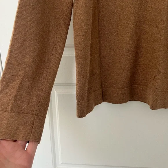 J. Crew Tan Neck Bow Teddy Sweater - Picture 4 of 5